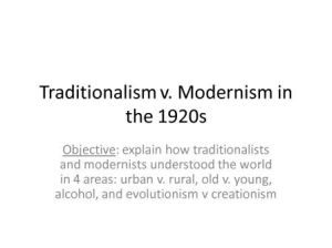 Traditionalism and Modernism Dissertation